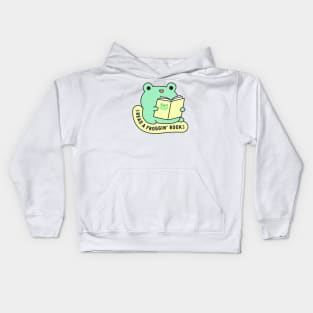 Read a froggin' book Kids Hoodie